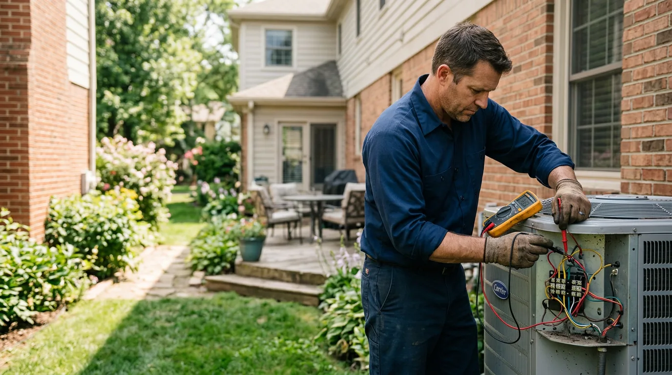 HVAC technician working near Westwood, NJ